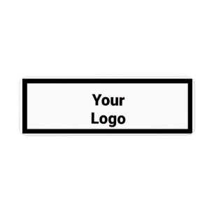 Simple minimal elegant custom logo here company c return address label