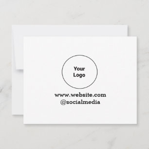 Simple minimal elegant custom logo here company  card