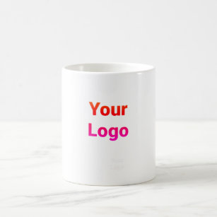 Simple minimal elegant custom logo here company cl coffee mug