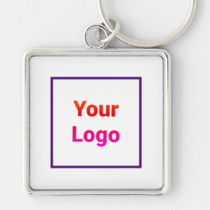 Simple minimal elegant custom logo here company cl key ring