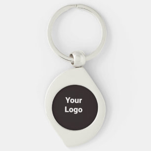 Simple minimal elegant custom logo here company cl key ring