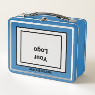 Simple minimal elegant custom logo here company cl metal lunch box