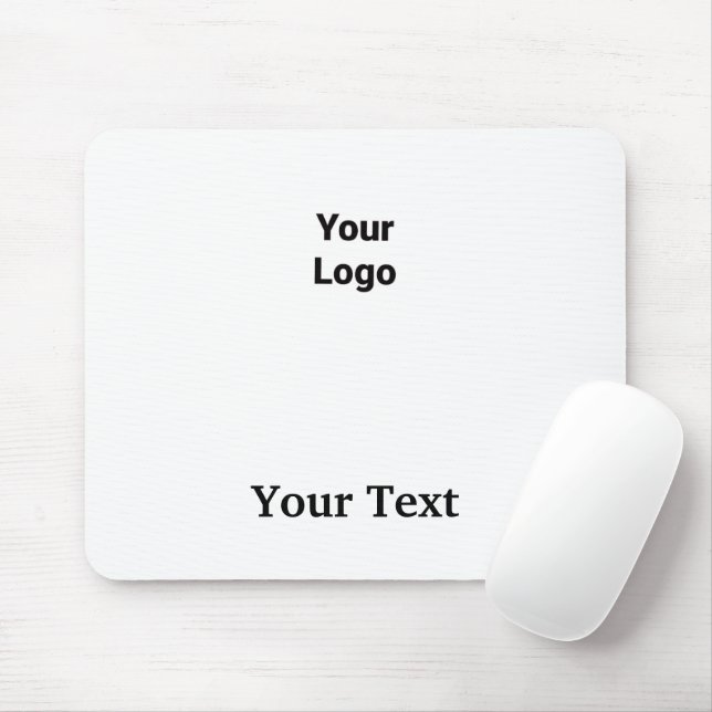 Simple minimal elegant custom logo here company cl mouse pad (With Mouse)