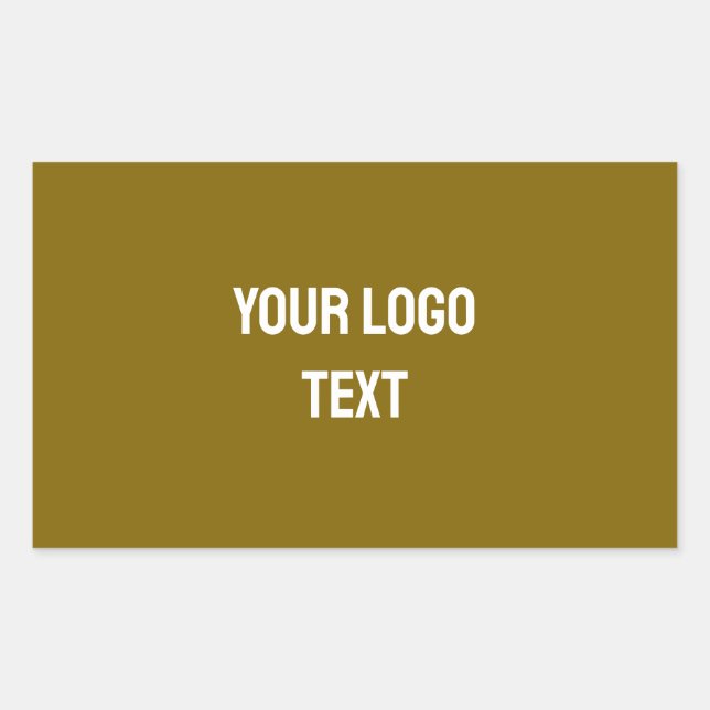 Simple minimal elegant custom logo here company cl rectangular sticker (Front)