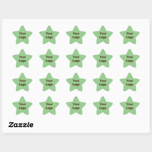 Simple minimal elegant custom logo here company cl star sticker