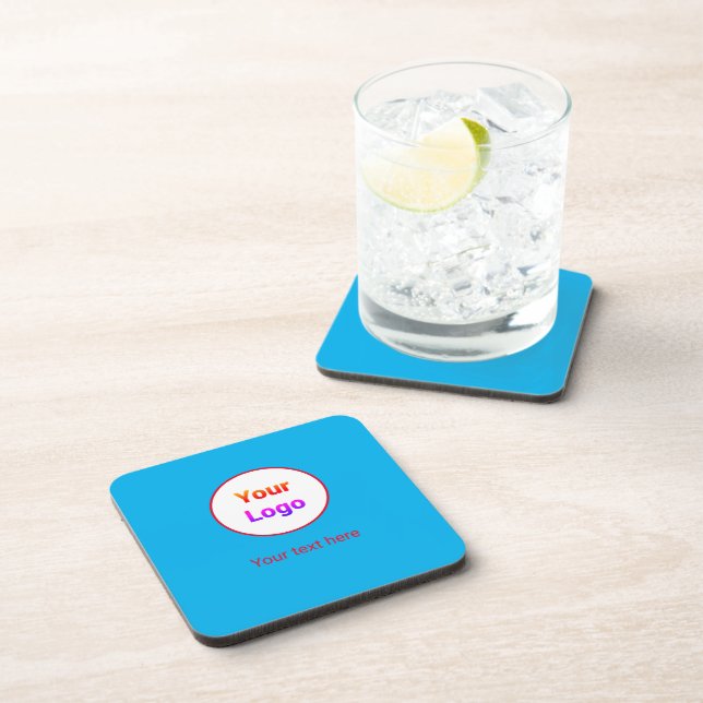 Simple minimal elegant custom logo here company    coaster (Right Side)