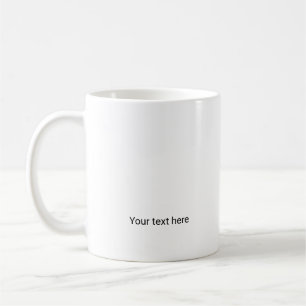 Simple minimal elegant custom logo here company coffee mug