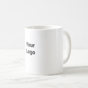 Simple minimal elegant custom logo here company coffee mug