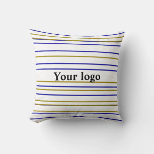 Simple minimal elegant custom logo here company cushion
