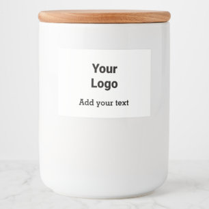 Simple minimal elegant custom logo here company food label
