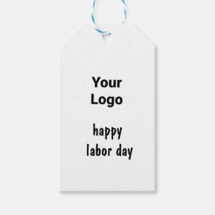 Simple minimal elegant custom logo here company g gift tags