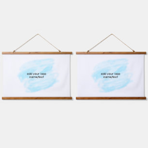 Simple minimal elegant custom logo here company  g hanging tapestry