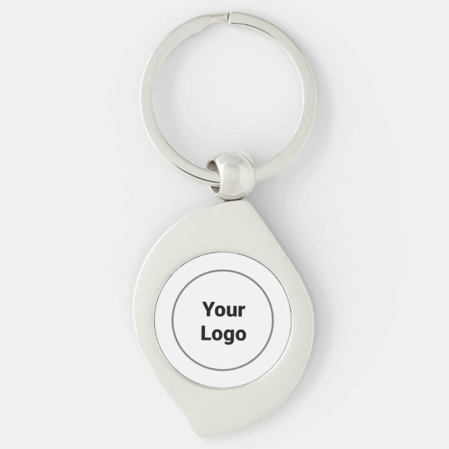 Simple minimal elegant custom logo here company  g key ring (Front)