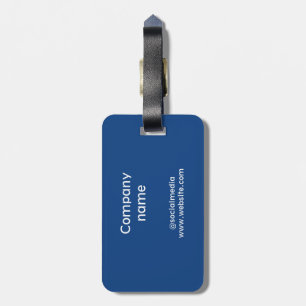 Simple minimal elegant custom logo here company g luggage tag