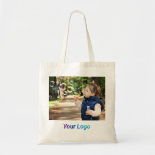 Simple minimal elegant custom logo here company g tote bag