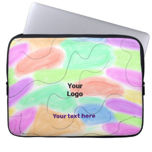 Simple minimal elegant custom logo here company    laptop sleeve