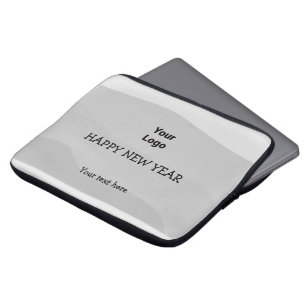 Simple minimal elegant custom logo here company laptop sleeve