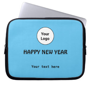 Simple minimal elegant custom logo here company    laptop sleeve