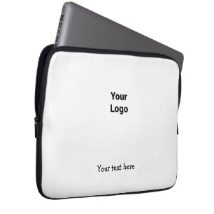 Simple minimal elegant custom logo here company    laptop sleeve