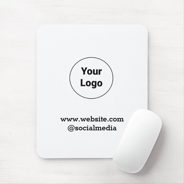 Simple minimal elegant custom logo here company  mouse pad (With Mouse)