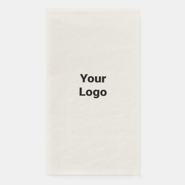 Simple minimal elegant custom logo here company    napkin (Front)