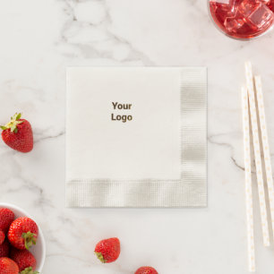 Simple minimal elegant custom logo here company    napkin
