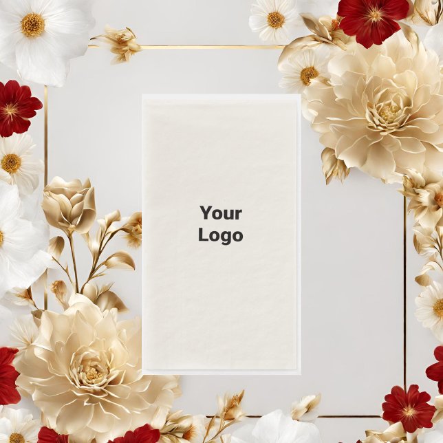 Simple minimal elegant custom logo here company    napkin (Creator Uploaded)