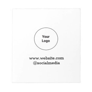 Simple minimal elegant custom logo here company  notepad