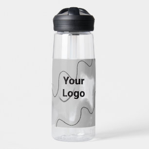 Simple minimal elegant custom logo here company ph water bottle