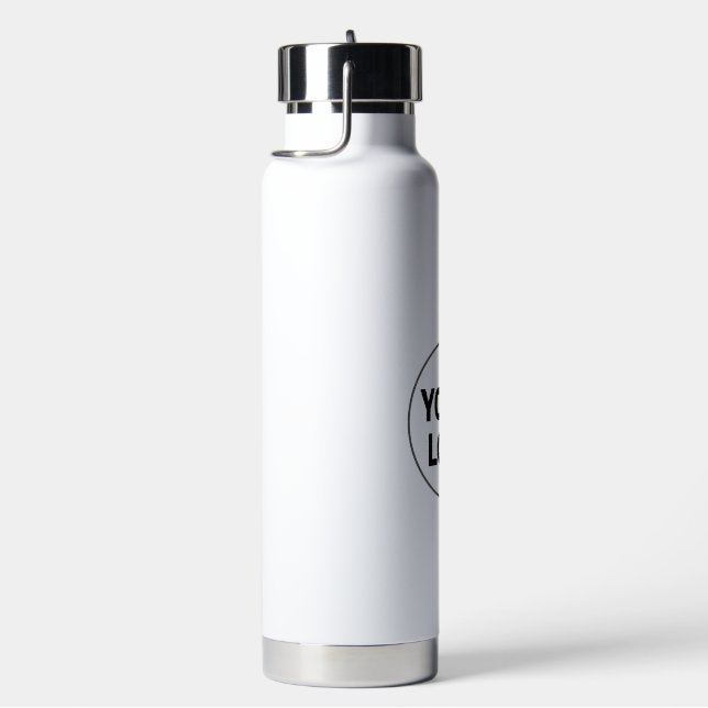 Simple minimal elegant custom logo here company ph water bottle (Right)