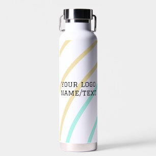 Simple minimal elegant custom logo here company ph water bottle