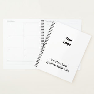 Simple minimal elegant custom logo here company planner