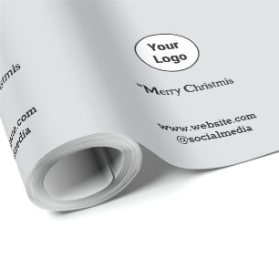 Simple minimal elegant custom logo here company  w wrapping paper