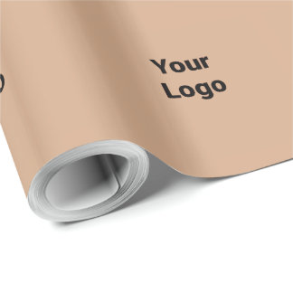 Simple minimal elegant custom logo here company w wrapping paper