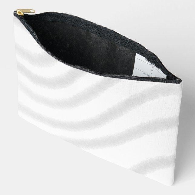 Simple minimal elegant custom logo here company wa accessory pouch (Open)