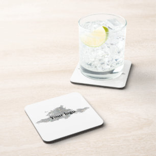 Simple minimal elegant custom logo here company wa coaster