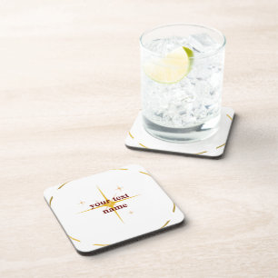 Simple minimal elegant custom logo here company wa coaster