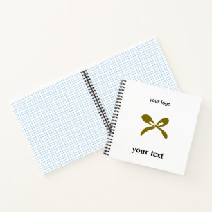 Simple minimal elegant custom logo here company wa notebook
