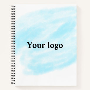 Simple minimal elegant custom logo here company wa notebook