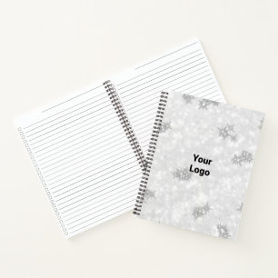 Simple minimal elegant custom logo here company wa notebook