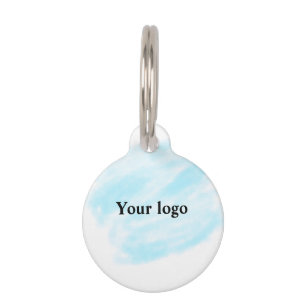 Simple minimal elegant custom logo here company wa pet tag