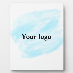 Simple minimal elegant custom logo here company wa plaque