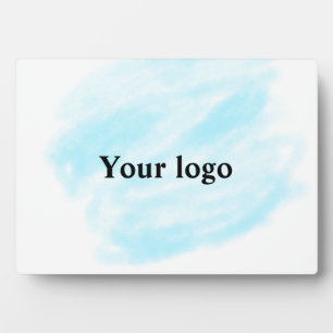 Simple minimal elegant custom logo here company wa plaque