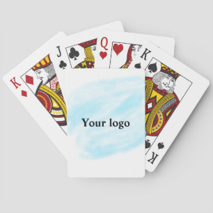 Simple minimal elegant custom logo here company wa playing cards