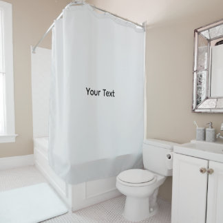 Simple minimal elegant custom logo here company wa shower curtain
