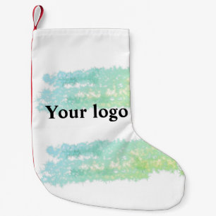 Simple minimal elegant custom logo here company wa small christmas stocking