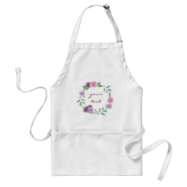 Simple minimal elegant custom logo here company wa standard apron (Front)