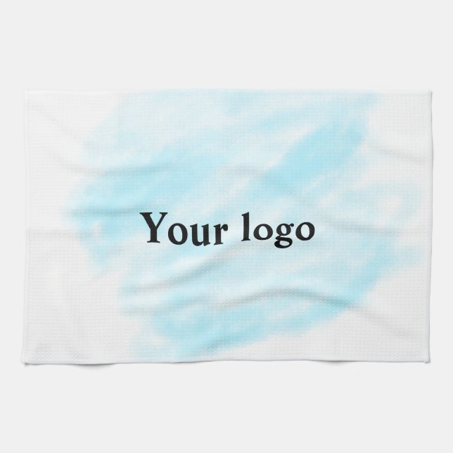 Simple minimal elegant custom logo here company wa tea towel (Horizontal)