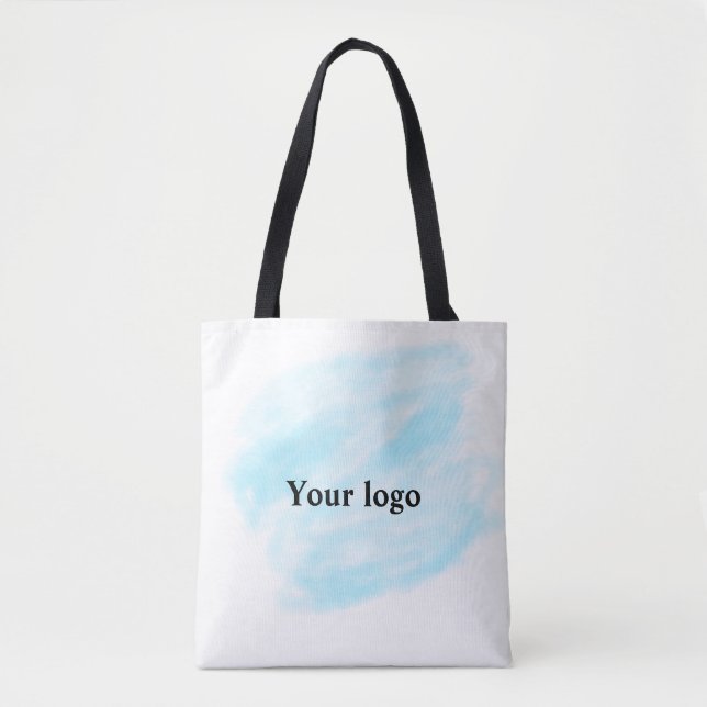 Simple minimal elegant custom logo here company wa tote bag (Front)