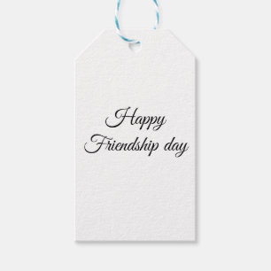 Simple minimal elegant happy friendship day gift tags